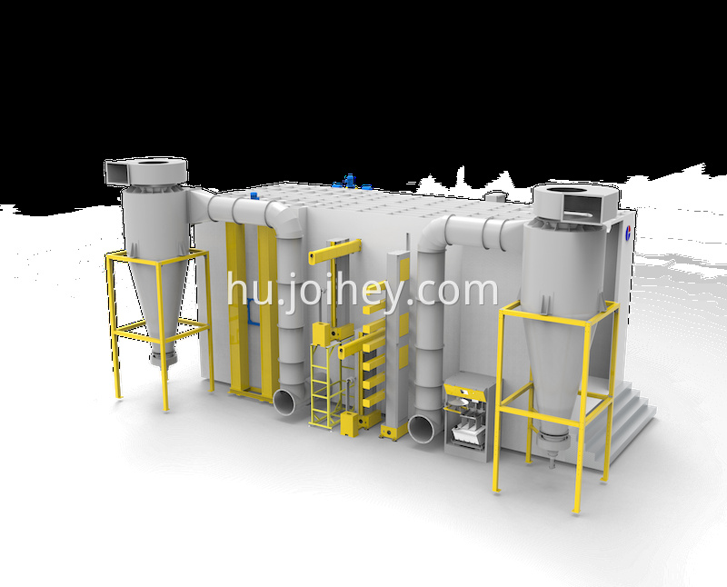 Mérnöki géppor bevonat fülke Engineering Machinery Powder Coating Booth